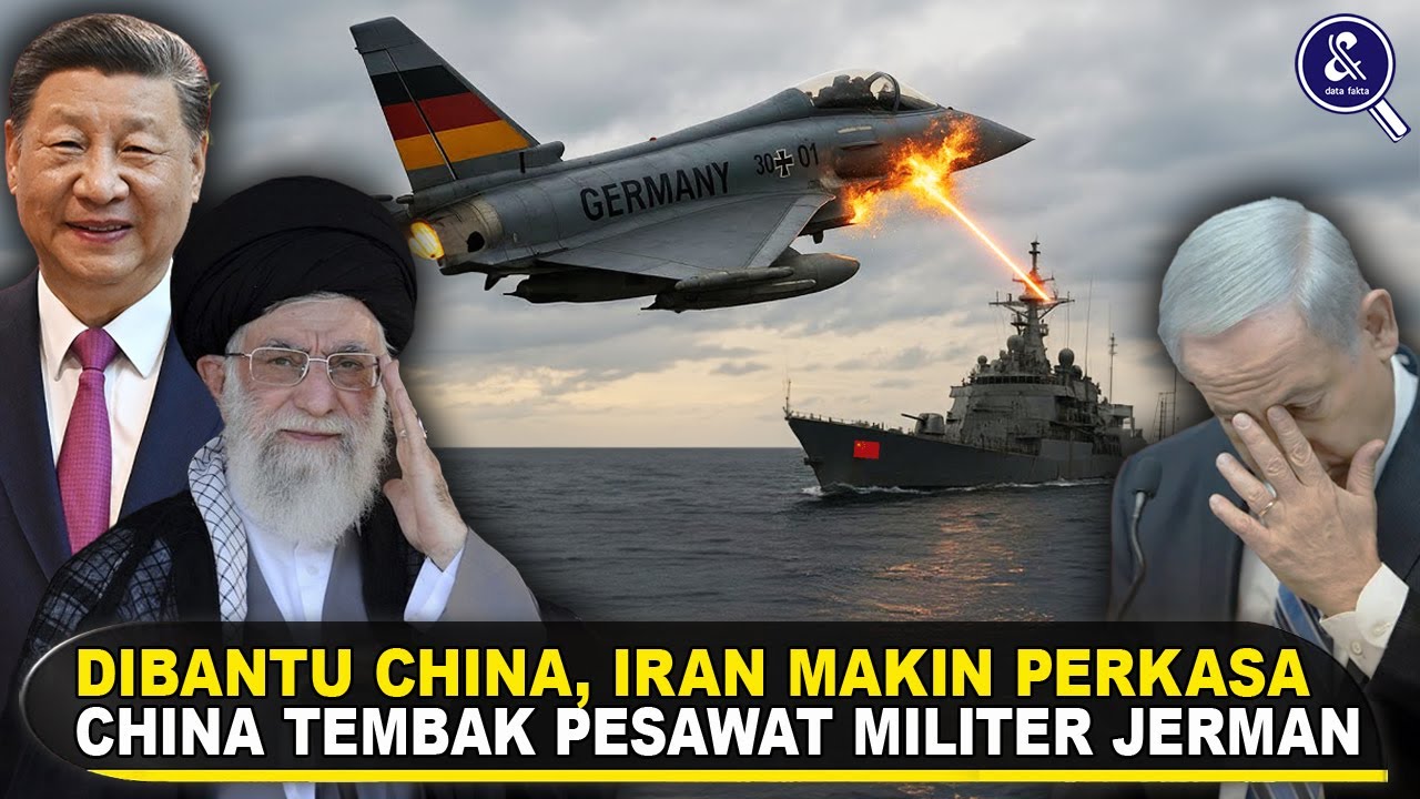 Youtube Thumnail image of : ISREAL PANIK, CHINA TEMBAK PESAWAT JERMAN & KIRIM SENJATA KE IRAN -- China Siap Perang Bantu Iran